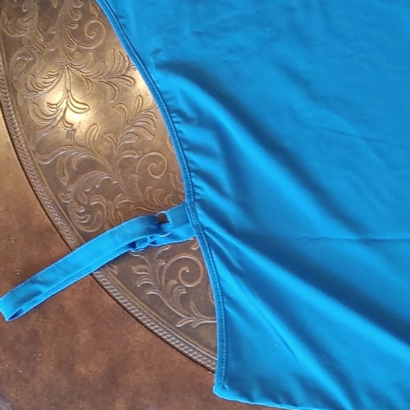 3/$30 Blue Off the Shoulder Top Sz 2X - Picture 5 of 5